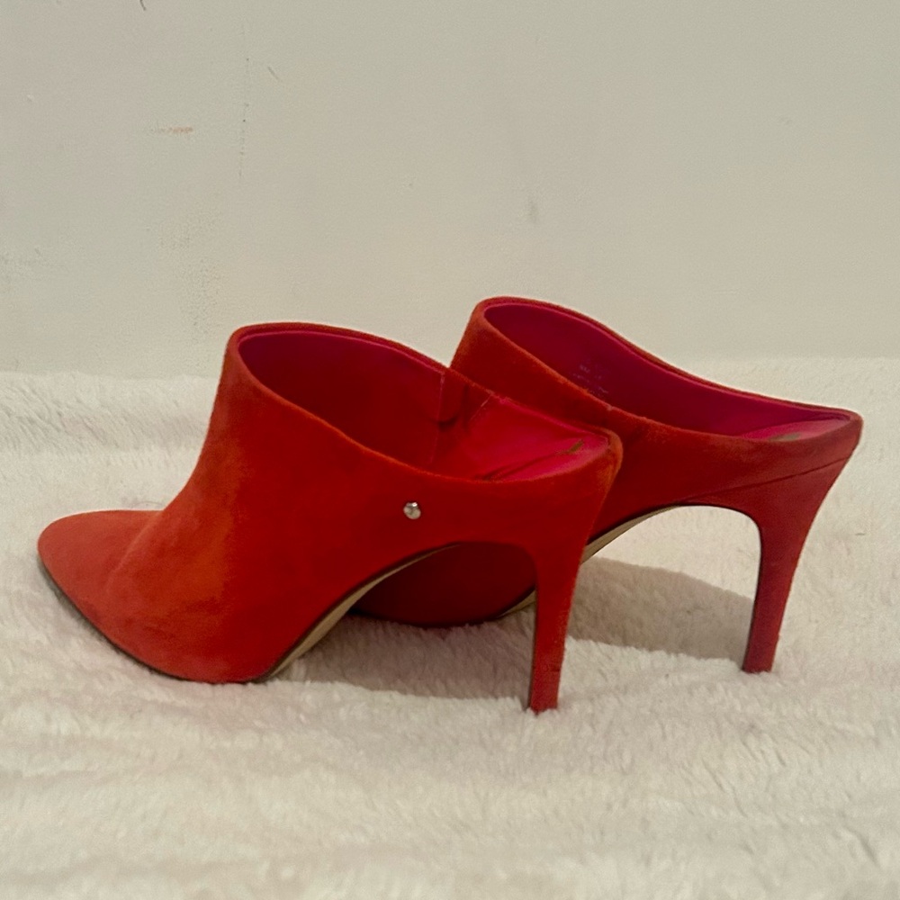 Sam Edelman Red Suede Mules - Picture 7 of 10